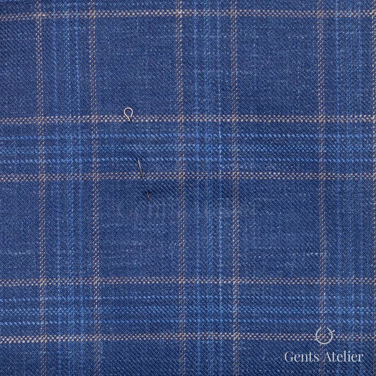 Костюм из Gent's Colors 2699-26 — синий, Шерсть, лён, шёлк